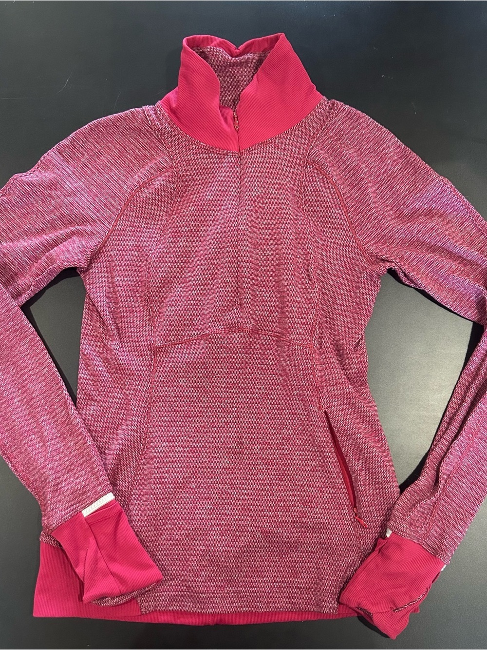lululemon athletica Heathered Red Half-Zip Pullover